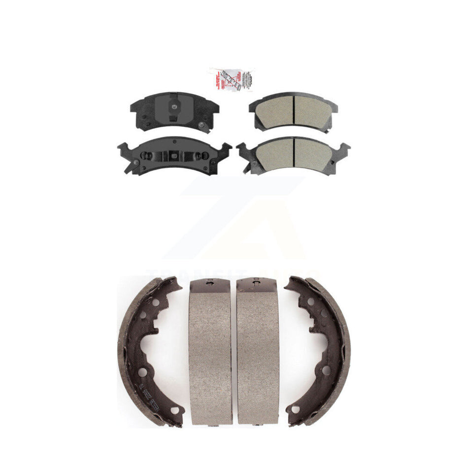 Front Semi-Metallic Disc Brake Pads And Rear Drum Shoes Kit For Chevrolet Cavalier Grand KNN-100143