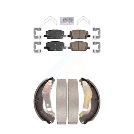 Front Ceramic Disc Brake Pads And Rear Drum Shoes Kit For Chevrolet Trax KNN-100153