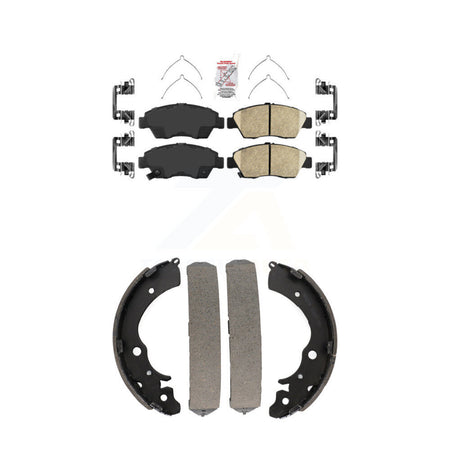 Front Ceramic Disc Brake Pads And Rear Drum Shoes Kit For Honda Civic KNN-100157