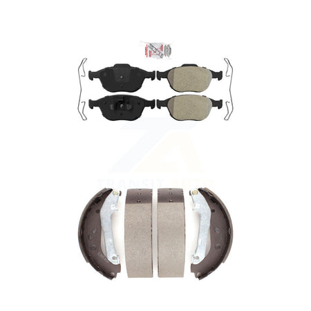 Front Semi-Metallic Disc Brake Pads And Rear Drum Shoes Kit For Ford Transit Connect KNN-100215
