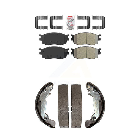 Front Semi-Metallic Disc Brake Pads And Rear Drum Shoes Kit For Hyundai Accent KNN-100220