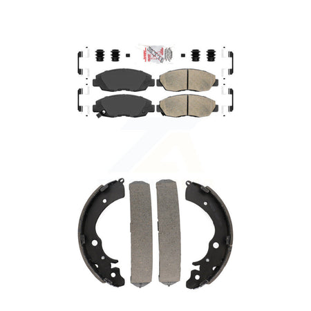 Front Ceramic Disc Brake Pads And Rear Drum Shoes Kit For Honda Accord Sedan with 2.3L KNN-100227