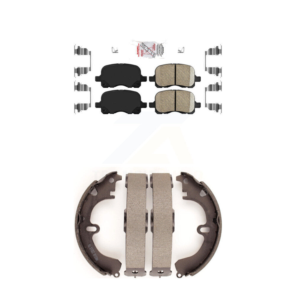 Front Ceramic Disc Brake Pads And Rear Drum Shoes Kit For Toyota Corolla KNN-100240