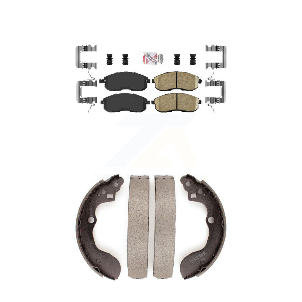 Front Ceramic Disc Brake Pads And Rear Drum Shoes Kit For Suzuki SX4 Crossover KNN-100243