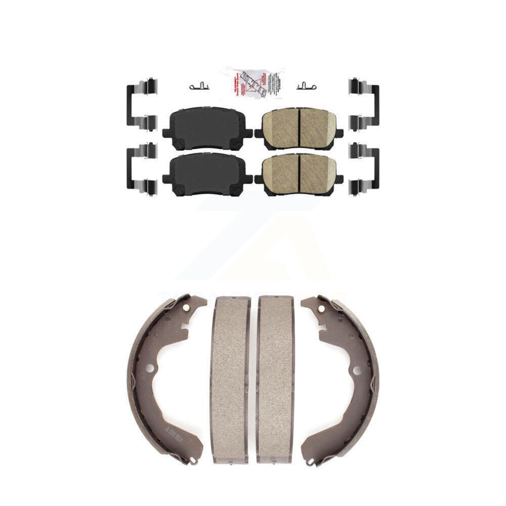 Front Ceramic Disc Brake Pads And Rear Drum Shoes Kit For Toyota Matrix Pontiac Vibe KNN-100248