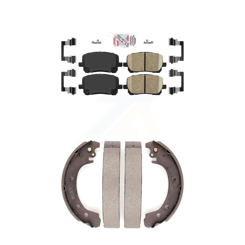Front Ceramic Disc Brake Pads And Rear Drum Shoes Kit For Toyota Corolla KNN-100253