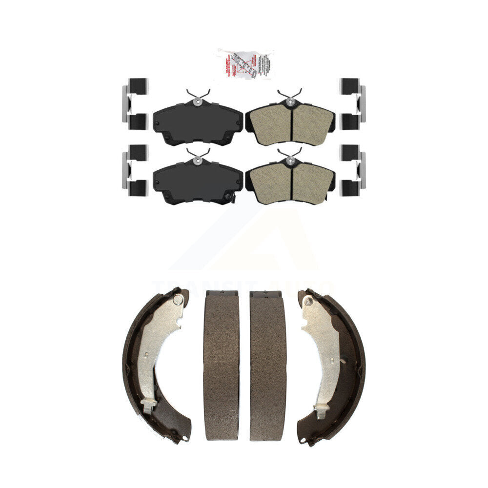 Front Semi-Metallic Disc Brake Pads And Rear Drum Shoes Kit For Chrysler PT Cruiser KNN-100284