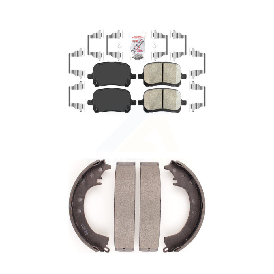 Front Ceramic Disc Brake Pads And Rear Drum Shoes Kit For Toyota Solara KNN-100290