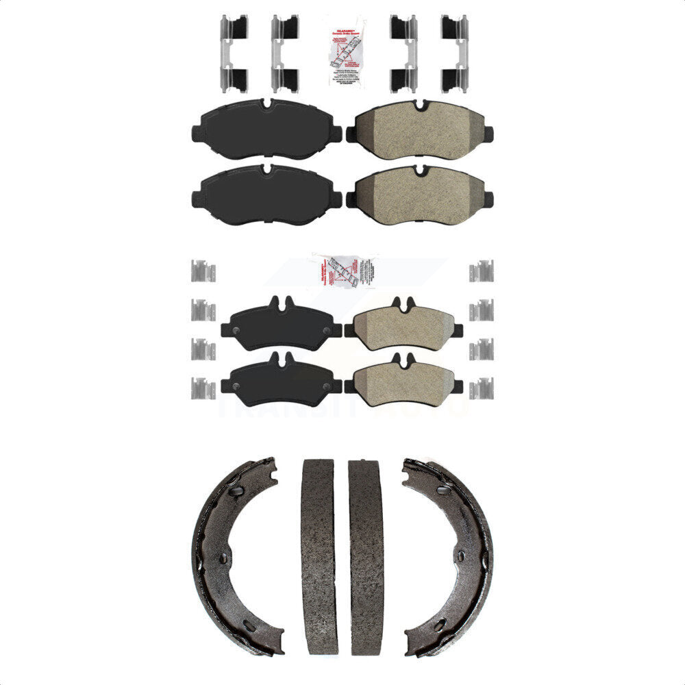 Front Rear Semi-Metallic Disc Brake Pads And Parking Shoes Kit For Sprinter KNN-101096