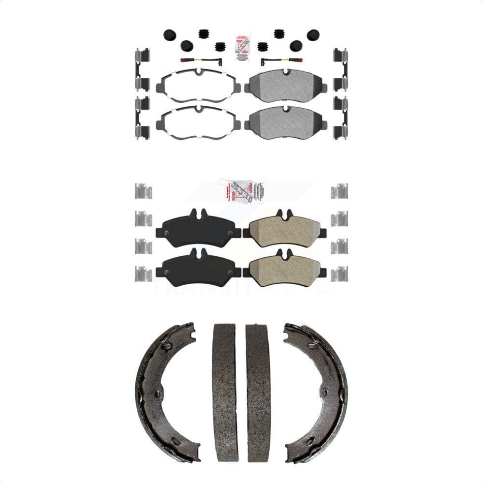Front Rear Semi-Metallic Disc Brake Pads And Parking Shoes Kit For Sprinter KNN-101097