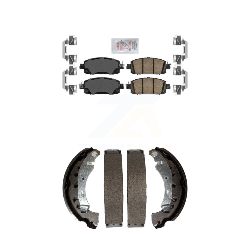 Front Ceramic Disc Brake Pads And Rear Drum Shoes Kit For 2020-2023 Nissan Sentra KNN-101350