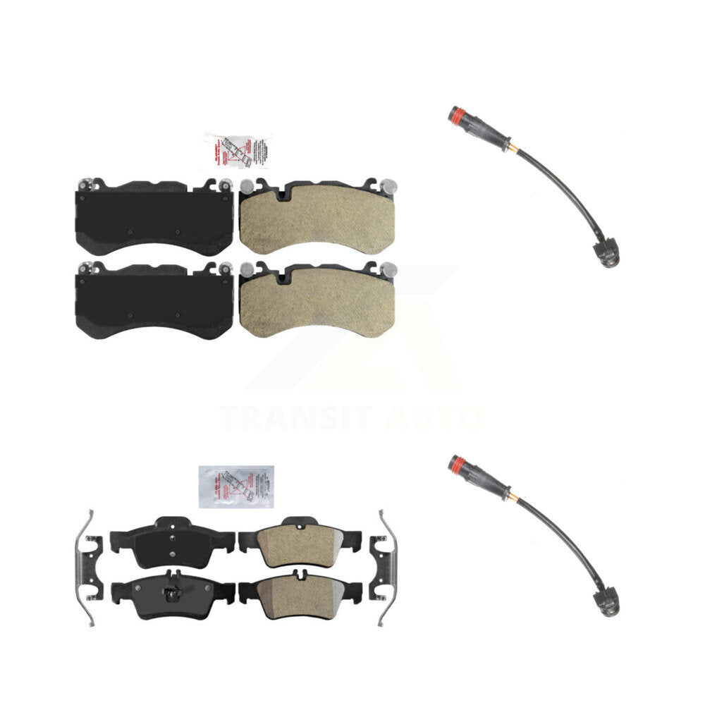 Front Rear Ceramic Disc Brake Pads And Wear Sensors Kit For Mercedes-Benz SL63 AMG SL65 KNW-100060
