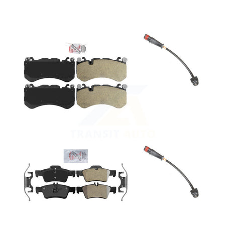 Front Rear Ceramic Disc Brake Pads And Wear Sensors Kit For Mercedes-Benz SL63 AMG SL65 KNW-100060