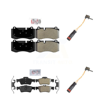 Front Rear Ceramic Brake Pad & Wear Sensor Kit For Mercedes-Benz SL550 With Sport Package KNW-100064