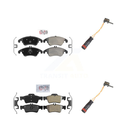 Front Rear Ceramic Disc Brake Pad Wear Sensor Kit For Mercedes-Benz E350 E250 CLS400 E400 KNW-100120