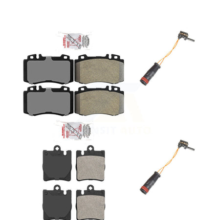 Front Rear Ceramic Disc Brake Pad Wear Sensor Kit For Mercedes-Benz C230 SLK350 C320 C350 KNW-100121