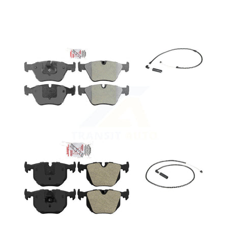 Front Rear Ceramic Disc Brake Pads And Wear Sensors Kit For 2004-2010 BMW X3 KNW-100135