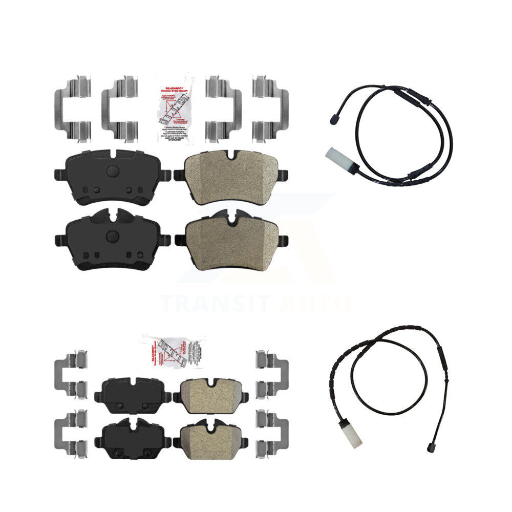 Front Rear Ceramic Disc Brake Pads And Wear Sensor Kit For Mini Cooper Countryman Paceman KNW-100141