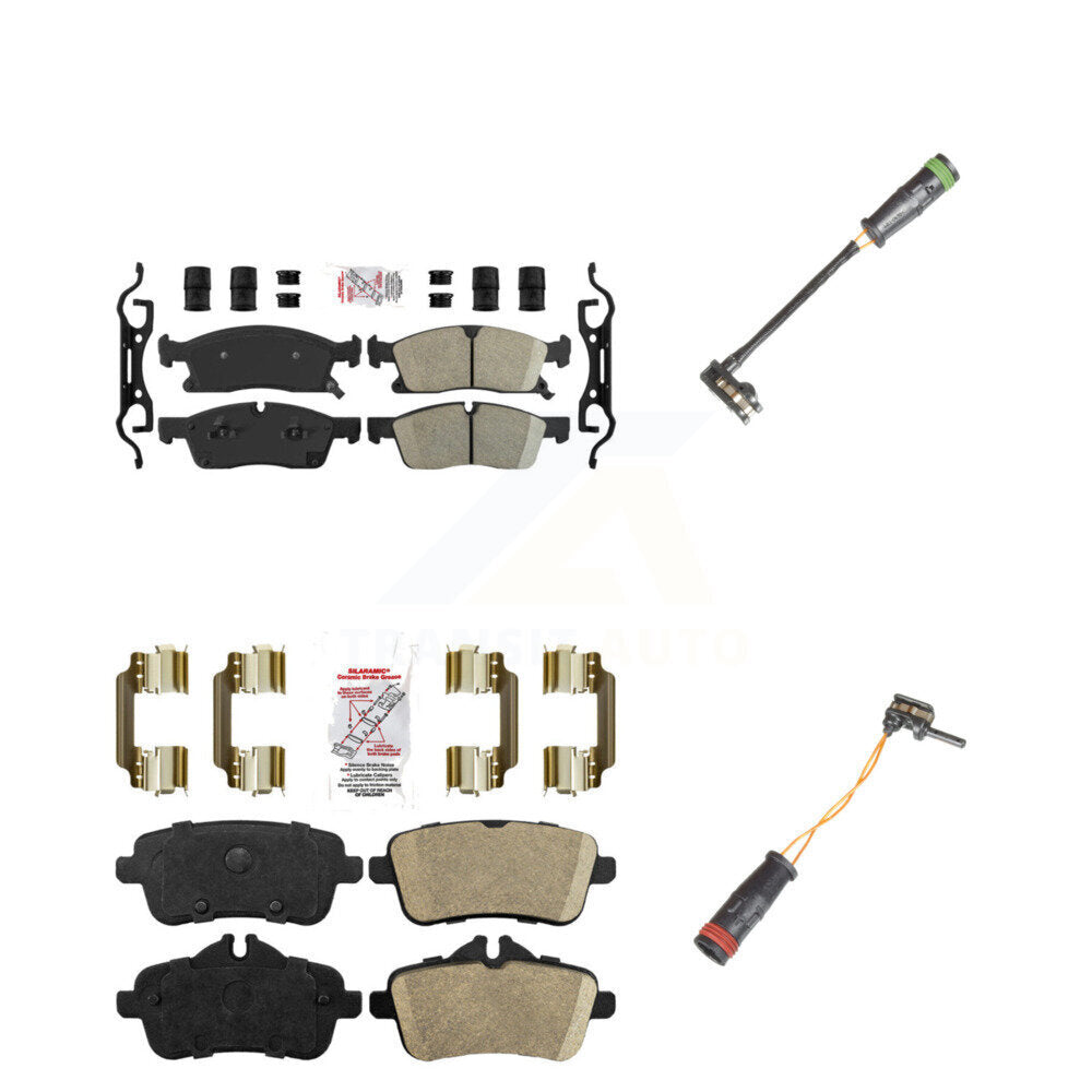 Front Rear Ceramic Brake Pads Wear Sensor Kit For Mercedes-Benz GLE400 GL350 GLS450 GL450 KNW-100154