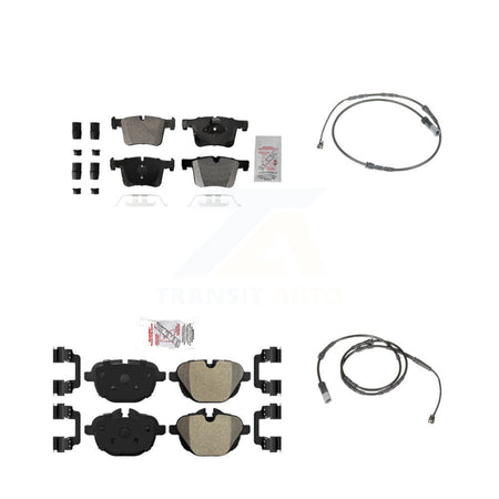 Front Rear Ceramic Disc Brake Pads And Wear Sensors Kit For BMW X3 X4 KNW-100186