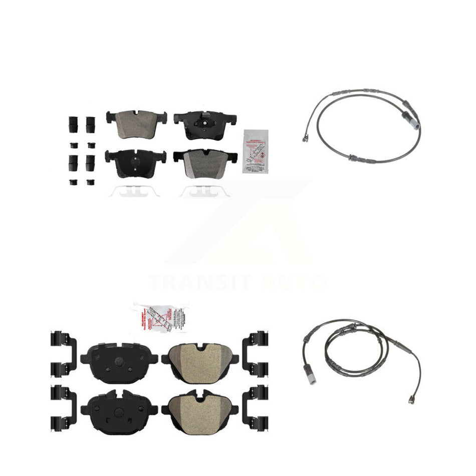 Front Rear Ceramic Disc Brake Pads And Wear Sensors Kit For BMW X3 X4 KNW-100186
