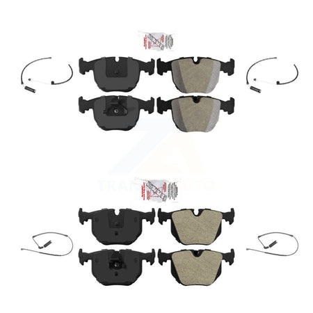 Front Rear Ceramic Disc Brake Pads And Wear Sensors Kit For BMW X5 KNW-100199
