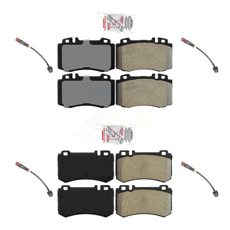 Front Rear Ceramic Brake Pad & Wear Sensor Kit For Mercedes-Benz SLK55 AMG Base with 5.5L KNW-100283