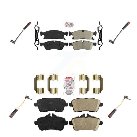 Front Rear Ceramic Disc Brake Pad & Wear Sensor Kit For Mercedes-Benz ML350 GLE350 GLE400 KNW-100319