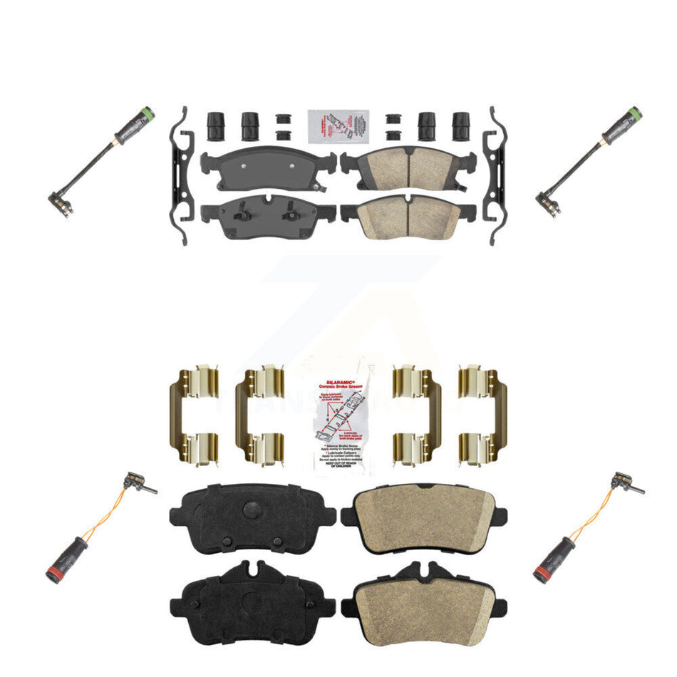 Front Rear Ceramic Brake Pads Wear Sensor Kit For Mercedes-Benz GLE400 GL350 GLS450 GL450 KNW-100330