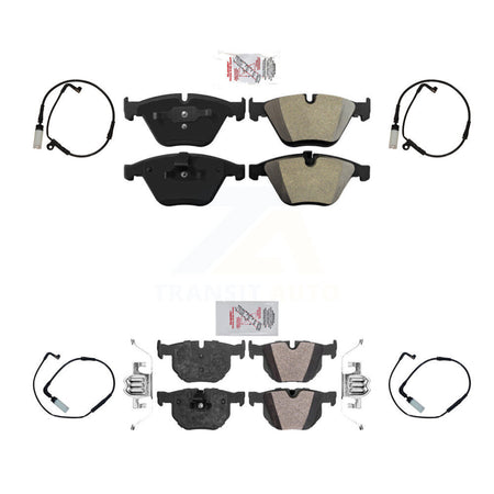 Front Rear Ceramic Disc Brake Pads And Wear Sensor Kit For BMW 530i 528i xDrive 525i 535i KNW-100370