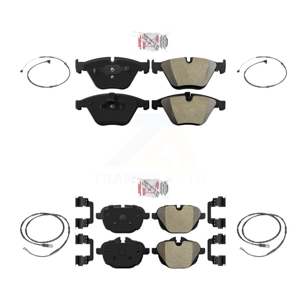 Front Rear Ceramic Disc Brake Pads And Wear Sensors Kit For BMW Z4 KNW-100376