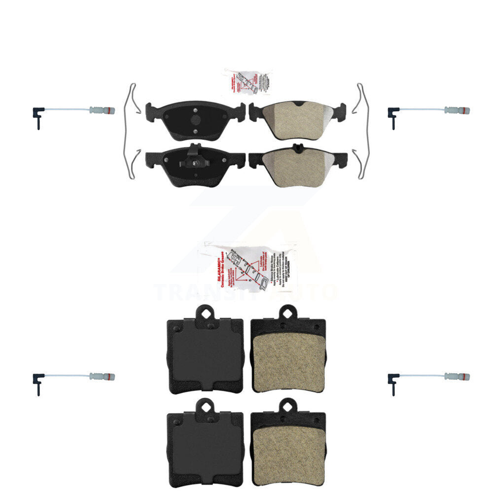 Front Rear Ceramic Disc Brake Pads And Wear Sensors Kit For Chrysler Crossfire KNW-100377