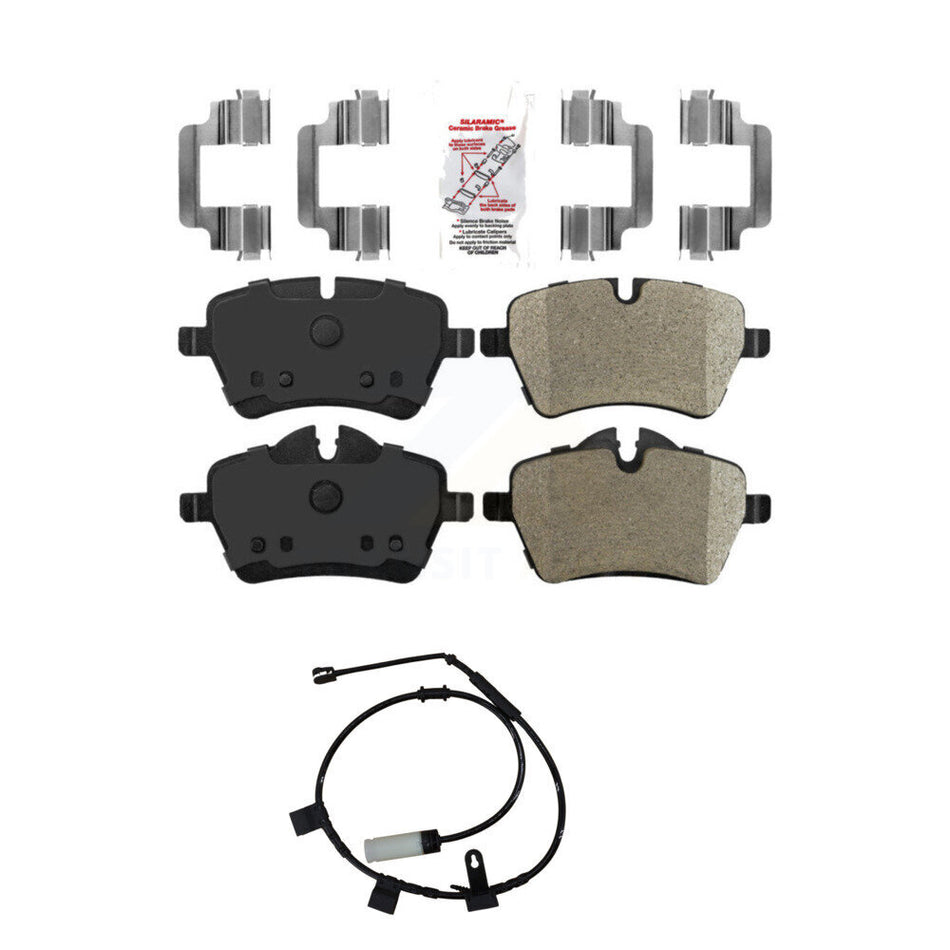 Front Ceramic Brake Pad & Wear Sensor Kit For Mini Cooper With 294mm Diameter Rotor KNW-100556
