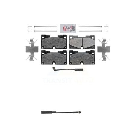 Front Ceramic Brake Pads Extra Wear Sensor Kit For GMC Chevrolet Silverado 1500 Sierra XL KNW-100574