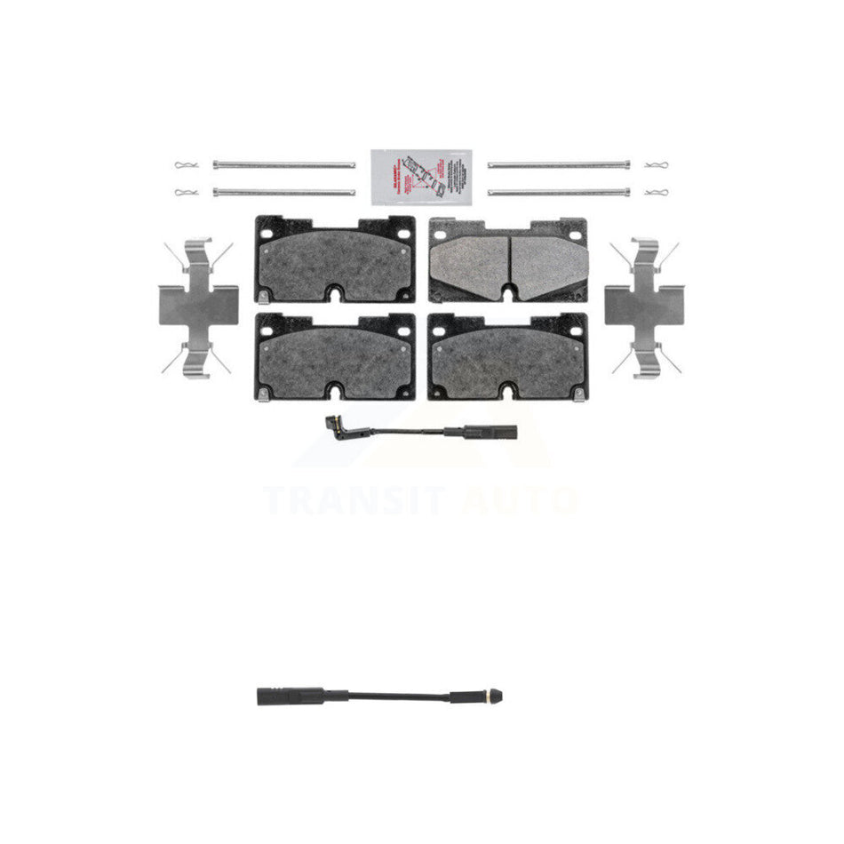 Front Ceramic Brake Pads Extra Wear Sensor Kit For GMC Chevrolet Silverado 1500 Sierra XL KNW-100574