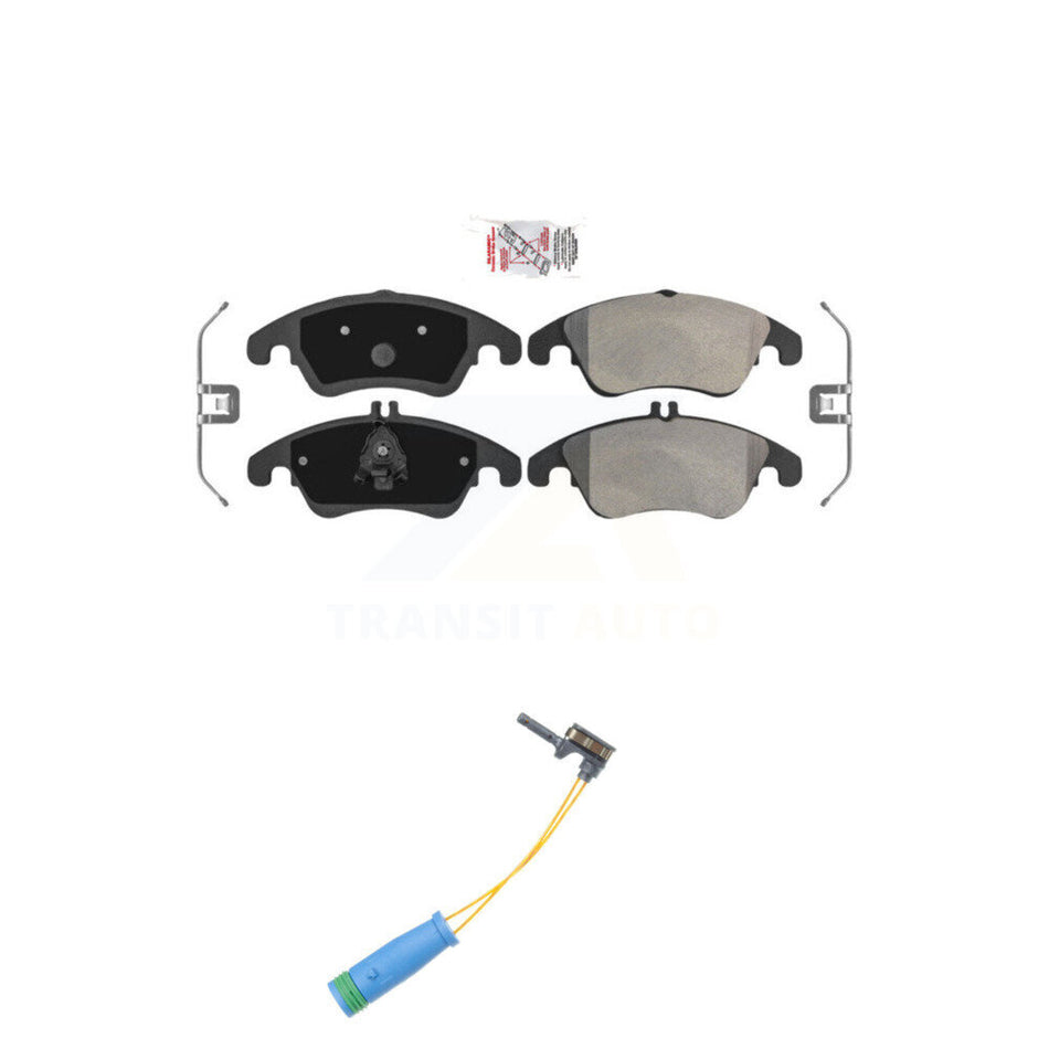 Front Ceramic Disc Brake Pads And Wear Sensors Kit For Mercedes-Benz C250 E400 KNW-100579