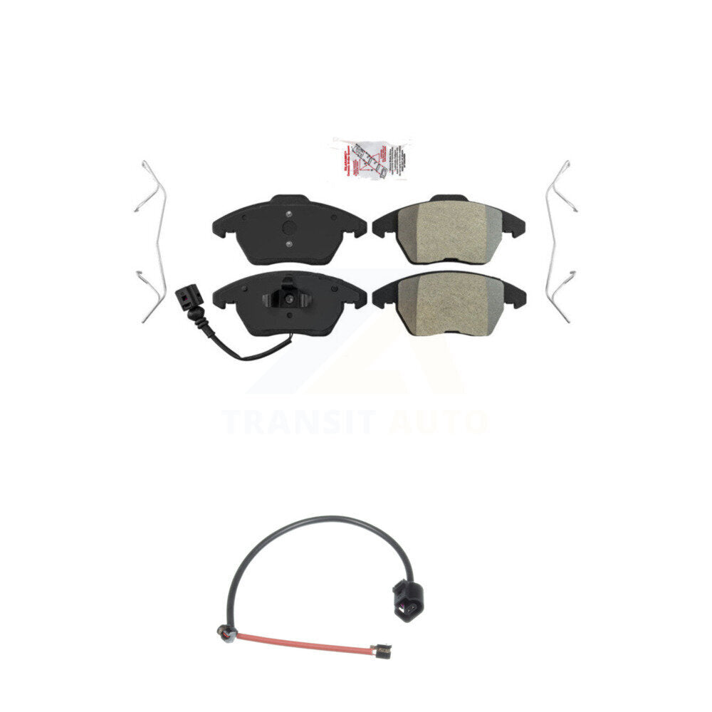 Front Ceramic Disc Brake Pads And Wear Sensors Kit For 2012-2013 Audi TT Quattro 2.0L KNW-100588