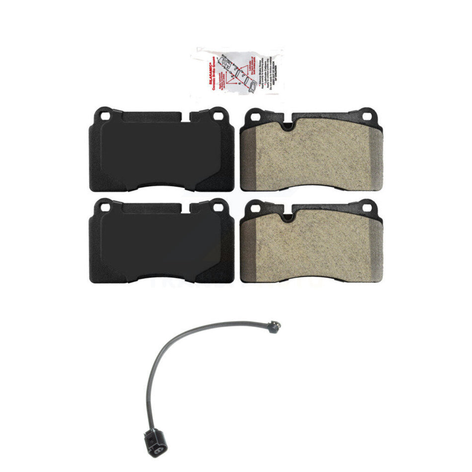 Front Ceramic Disc Brake Pads And Wear Sensors Kit For Volkswagen Touareg KNW-100614