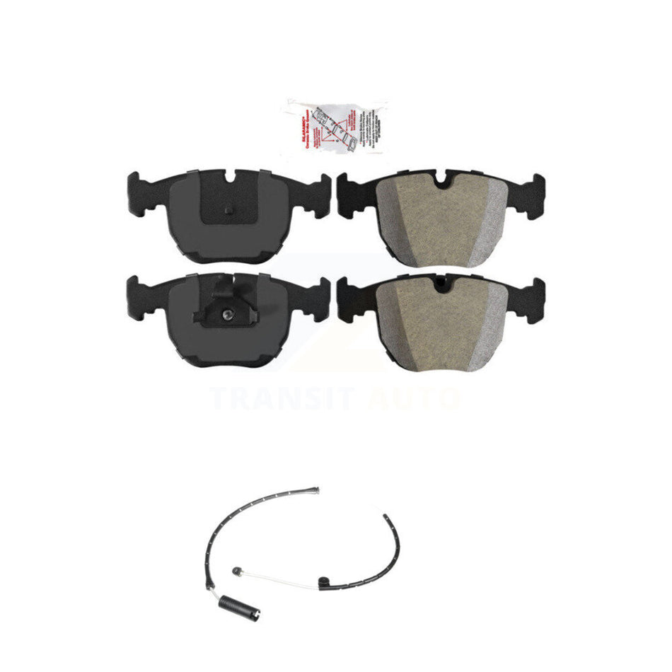 Front Ceramic Disc Brake Pads And Wear Sensors Kit For BMW X5 KNW-100640