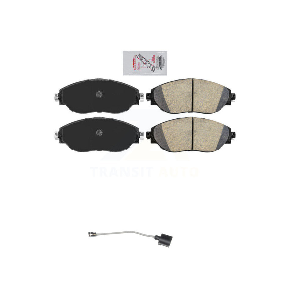 Front Ceramic Brake Pad & Extra Wear Sensor Kit For Volkswagen Tiguan Jetta Audi Q3 GTI R KNW-100650