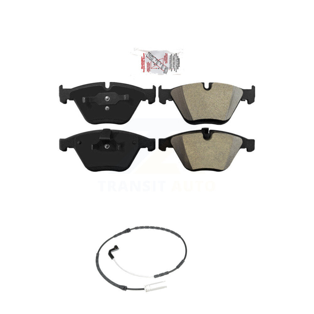 Front Ceramic Disc Brake Pads And Wear Sensor Kit For 2009-2010 BMW 328i xDrive 335i 3.0L KNW-100671