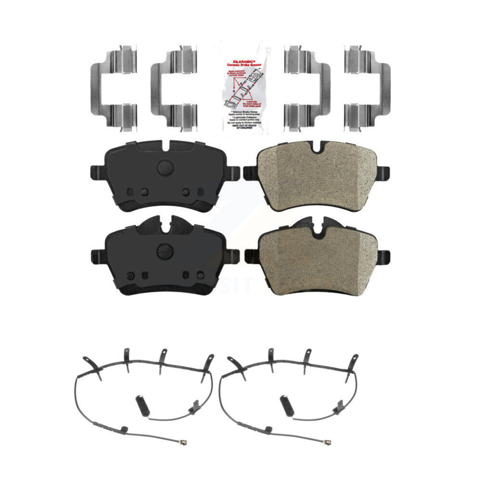 Front Ceramic Brake Pad & Wear Sensor Kit For Mini Cooper With 294mm Diameter Rotor KNW-100778