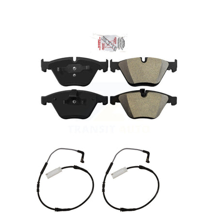 Front Ceramic Disc Brake Pads And Wear Sensors Kit For BMW 335i 323i 328i 335d KNW-100787