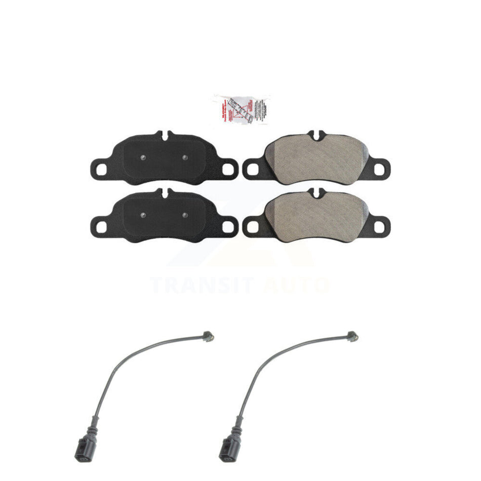 Front Ceramic Disc Brake Pads And Wear Sensors Kit For Porsche 911 KNW-100796