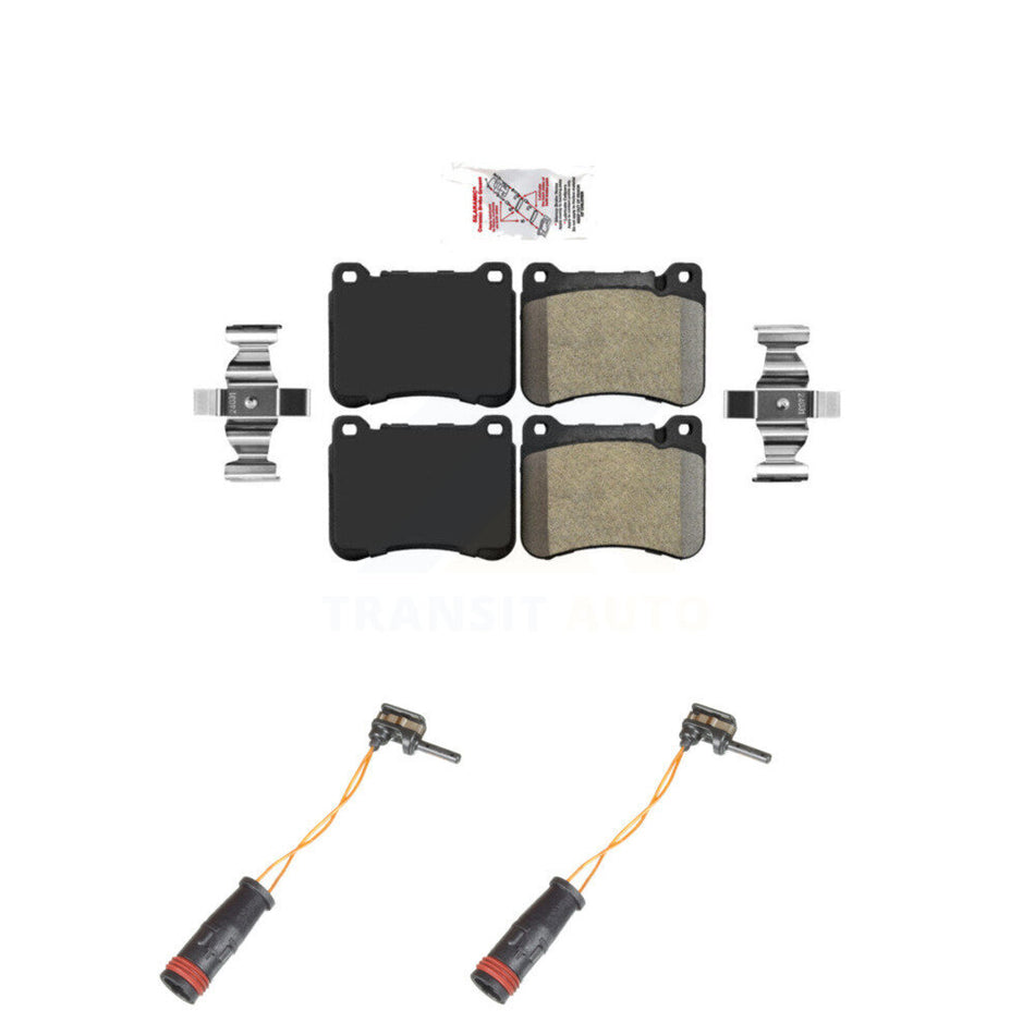 Front Ceramic Brake Pads Wear Sensor Kit For Mercedes-Benz SLK350 C230 SLK280 SLK300 C320 KNW-100800