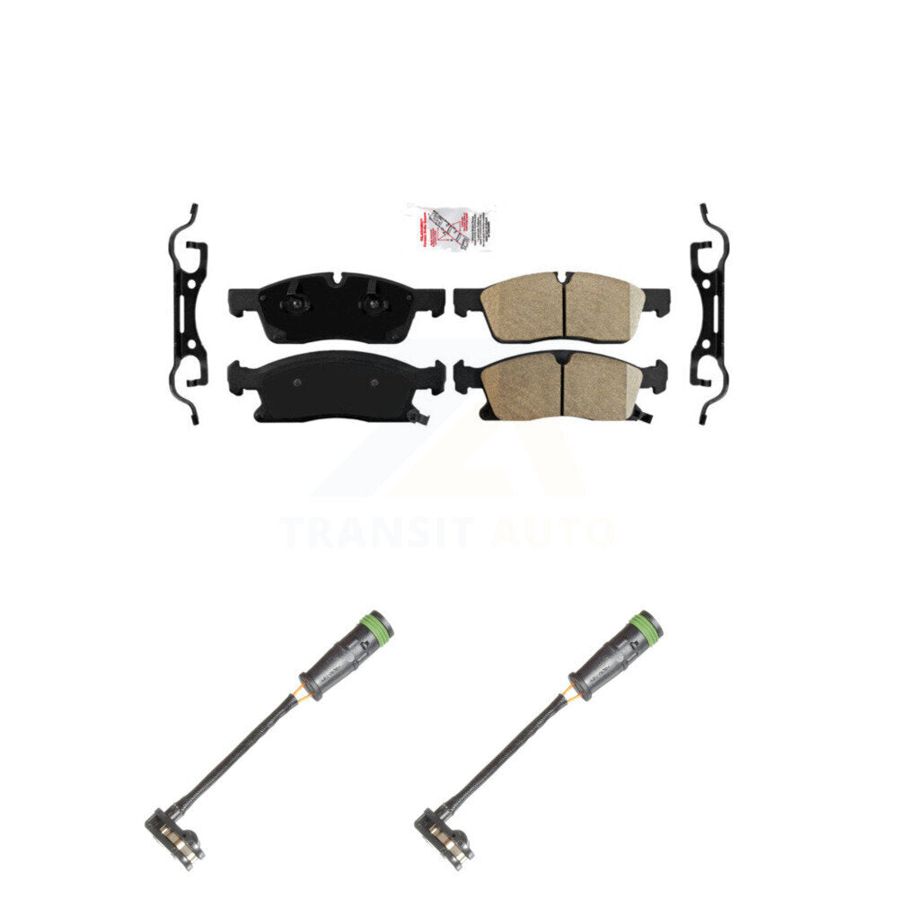 Front Ceramic Disc Brake Pads Wear Sensor Kit For Mercedes-Benz GLE400 GL350 GLS450 GL450 KNW-100829