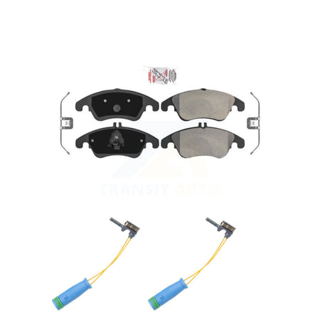 Front Ceramic Disc Brake Pads And Wear Sensors Kit For Mercedes-Benz C250 E400 KNW-100832