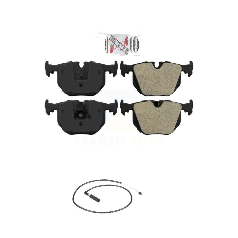 Rear Ceramic Disc Brake Pads And Wear Sensors Kit For 2004-2010 BMW X3 KNW-100854