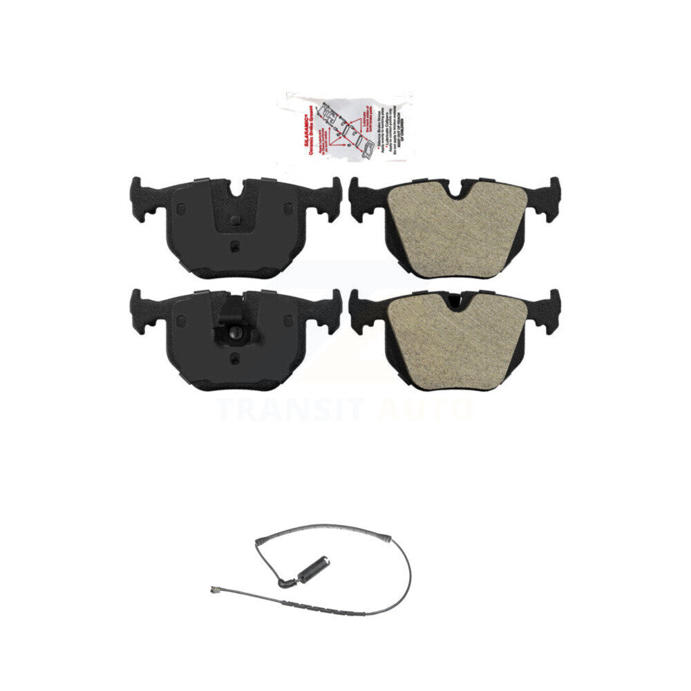 Rear Ceramic Disc Brake Pads And Wear Sensors Kit For 2000-2006 BMW X5 KNW-100858