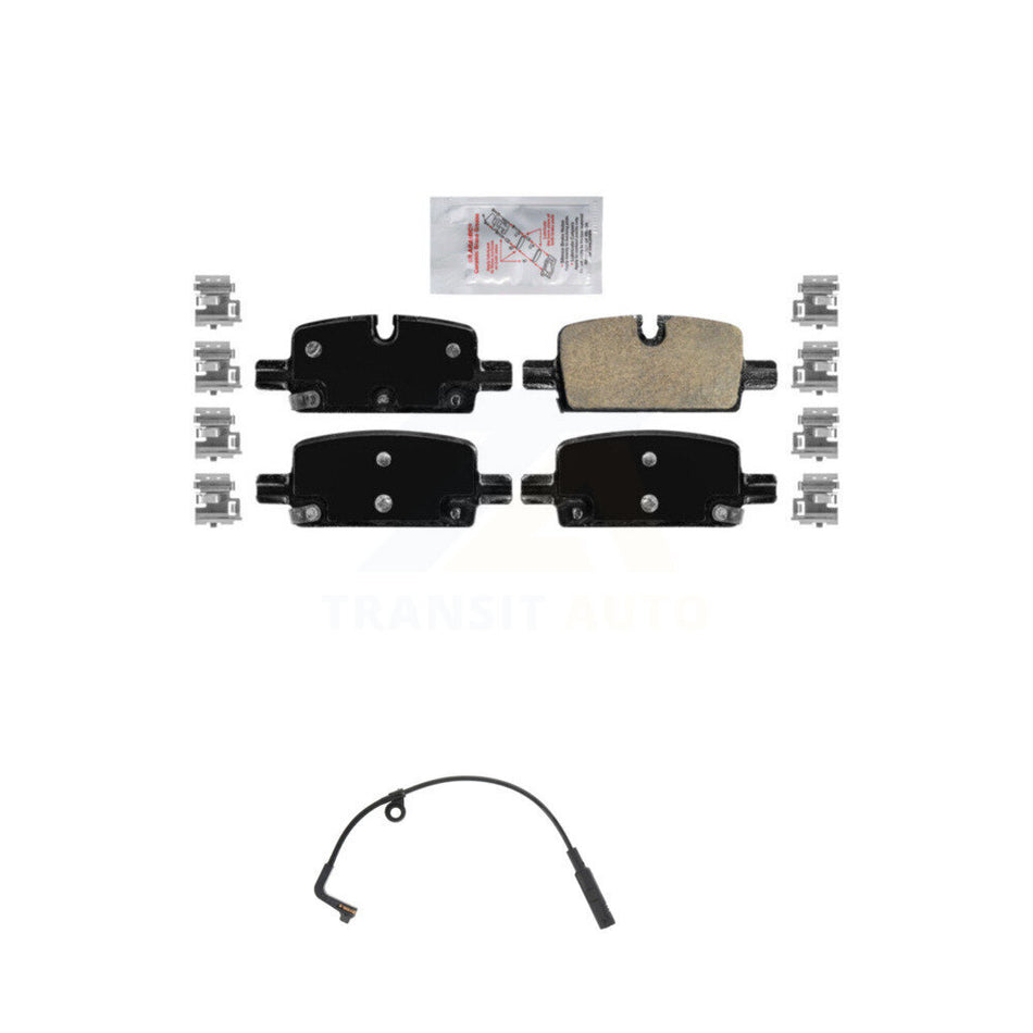 Rear Ceramic Brake Pad Wear Sensor Kit For GMC Chevrolet Silverado 1500 Sierra Limited XL KNW-100879